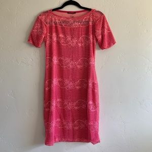 FX Missony short sleeve lace dress lined size 42